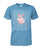 Oh My God Pig - Schwein Unisex Cotton Tee-Short Sleeves-ViralStyle-Carolina Blue-S-Pixefy