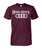 Herr Der Ringe Audi Unisex Cotton Tee-Short Sleeves-ViralStyle-Maroon-S-Pixefy