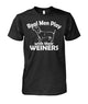 Real Men Play with their Weiners, hund Unisex Cotton Tee