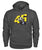 vr46 Valentino Ross Yamaha Hoodie-Hoodies-ViralStyle-Charcoal-S-Pixefy