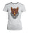 Fox Women's Crew Tee-Ladies Tees-ViralStyle-Ash Grey-S-Pixefy