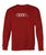 AUDI HEART BEAT Crew Neck Sweatshirt-Long Sleeves-ViralStyle-Cardinal Red-S-Pixefy