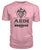 AUDI AN ENDLESS LEGEND Premium Unisex T SHIRT-Short Sleeves-ViralStyle-Charity Pink-S-Pixefy