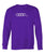 AUDI HEART BEAT Crew Neck Sweatshirt-Long Sleeves-ViralStyle-Purple-S-Pixefy