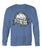 Fitness Mind Body Spirit Crew Neck Sweatshirt-Long Sleeves-ViralStyle-Indigo Blue-S-Pixefy