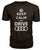 keep Calm and drive Audi Premium Unisex Tee-Short Sleeves-ViralStyle-Chocolate-S-Pixefy